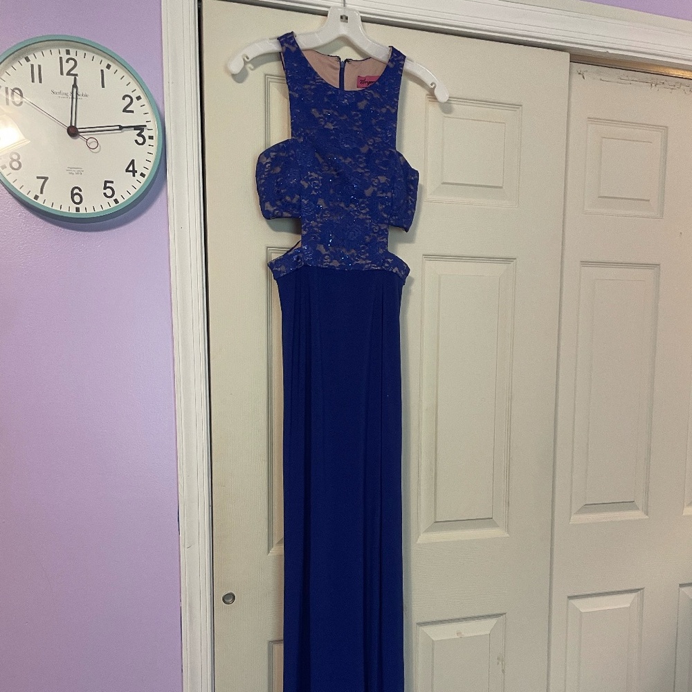 Morgan & Co. Blue Formal Dress – Worn Once, Elegant Style